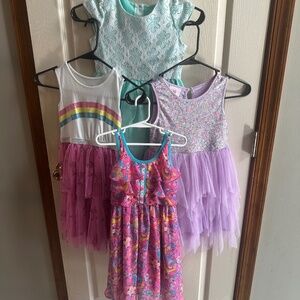 Bundle 4 girls dresses sizes 5/6x